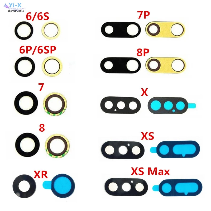 

Back Rear Camera Glass Lens For iPhone 6 6S 7 8 Plus 6P 6SP 7P 8P X XR XS X max