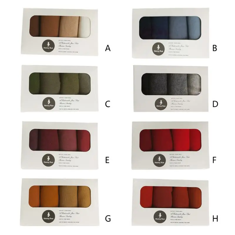 Носки, 4 пары/В Молодежном Стиль Для женщин Мульти Цвет Карамельный цвет чесаный хлопковые матросские носки, подарок