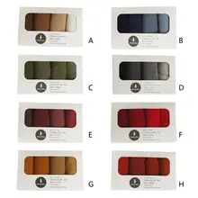 Носки, 4 пары/В Молодежном Стиль Для женщин Мульти Цвет Карамельный цвет чесаный хлопковые матросские носки, подарок