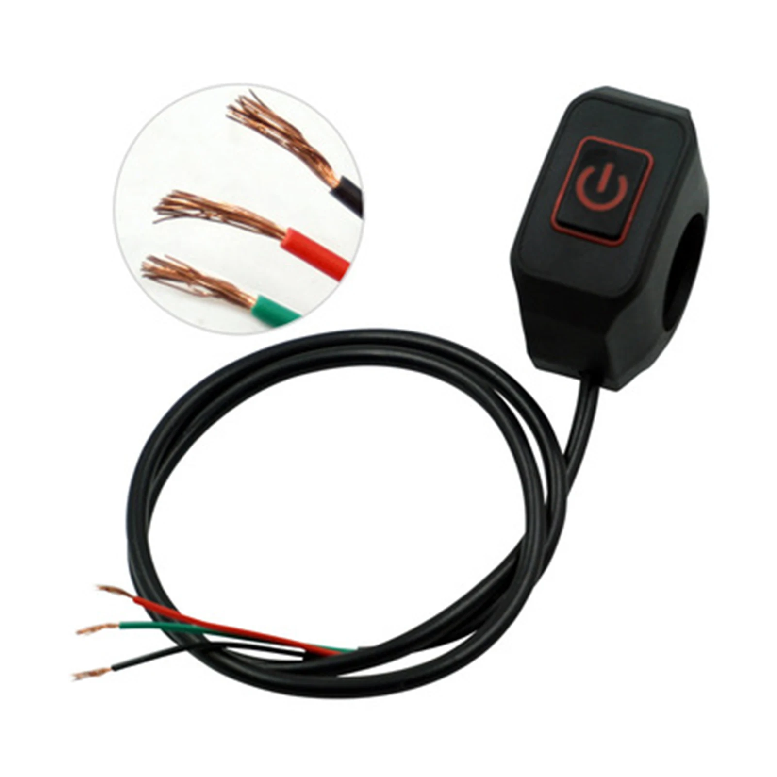 Motorcycle Handlebar Headlight ON/OFF Button Light Switch Motor