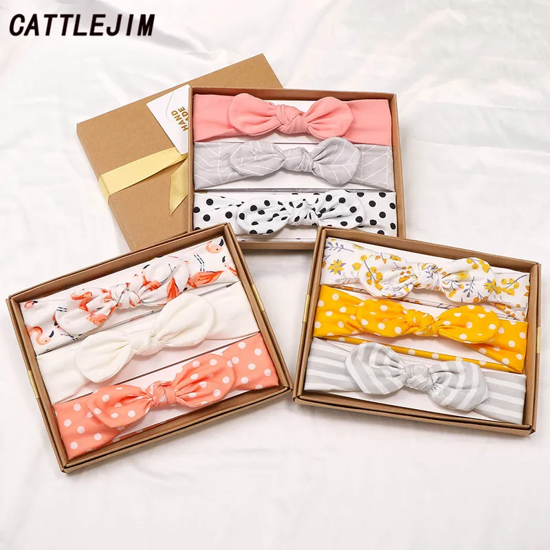 CATTLEJIM/3 шт. банданы для мальчиков и девочек хлопковая детская чалма бабочка с