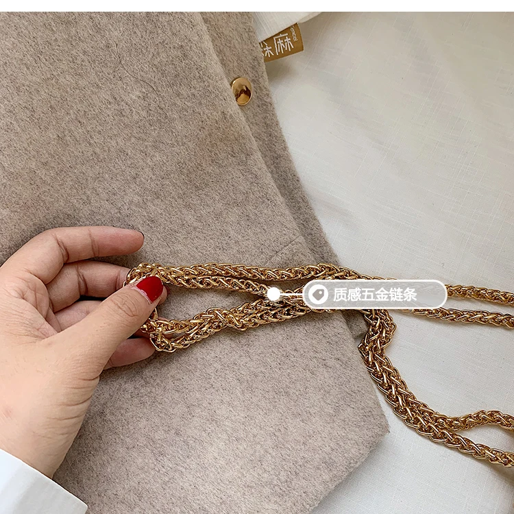 Elegant Female Flap Square bag Fashion New High Quality Leather Women's Designer Handbag Lock Chain Shoulder Messenger Bags