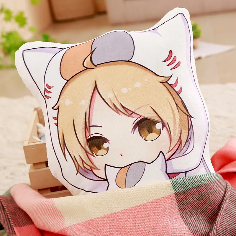 Плюшевая кукла в стиле аниме Нацумэ Yuujinchou кошка Treacher плюшевая подушка юйцзиньчоу