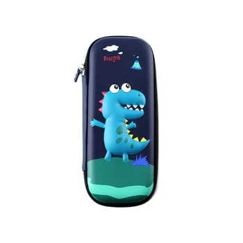 

Cute Cartoon Stationery Zippered Pencil Case Compartment Large Capacity EVA School Anti Shock 3D Embossed Gift Pen Box