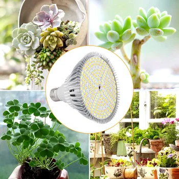 

Growing Bulb Light Hydroponic Plants Fill Light Easily Carrying E27 184LED Flower Full Spectrum Part Eco-friendly Tool