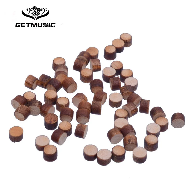 100pcs 3*2 мм гитарный бас-гриф точка Кленовая насадка для гитары в горошек