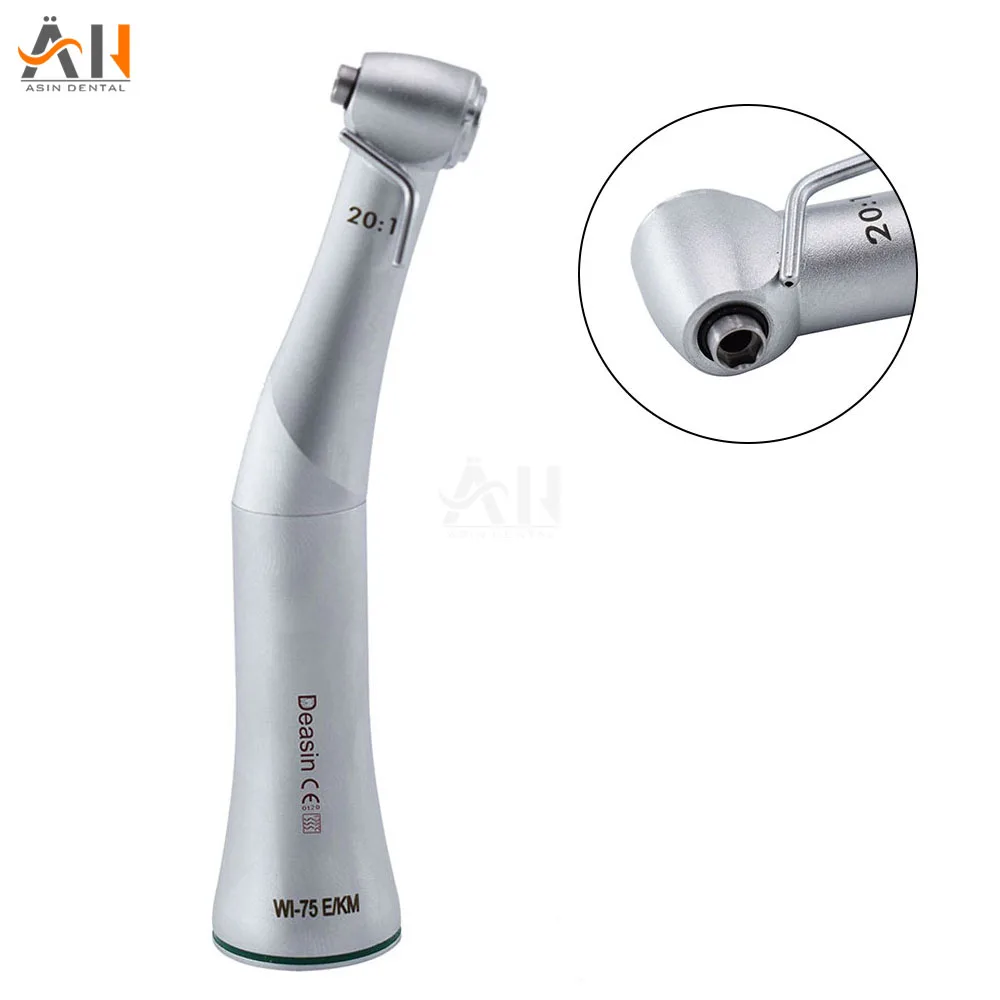 

1pc xDental Implant 20:1 Reduction Contra Angle E-Type Low Speed Handpiece WI-75