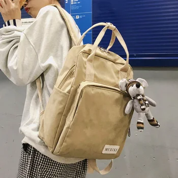 

Female Student Nylon Backpack Cute Women School Bag Teenage Girl Kawaii Backpacks Mouse Harajuku Ladies Fashion Bags Luxury Book