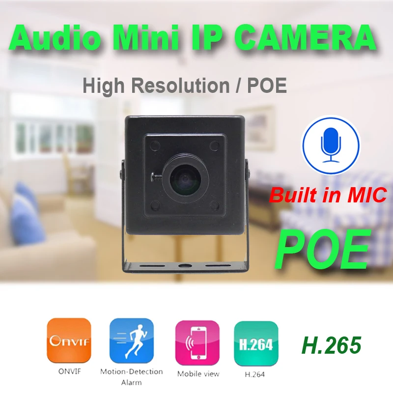 JIENUO POE IP камера 1080P Аудио Cctv безопасности видео наблюдения микро IPCam Onvif CCTV HD сети Xmeye дома мини POE камера