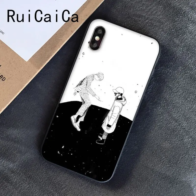 Ruicaica KPOP RM Mono Мягкий Силиконовый ТПУ чехол для телефона iPhone 8 7 6S 6Plus X XS MAX 5 5S SE XR чехол - Цвет: A4