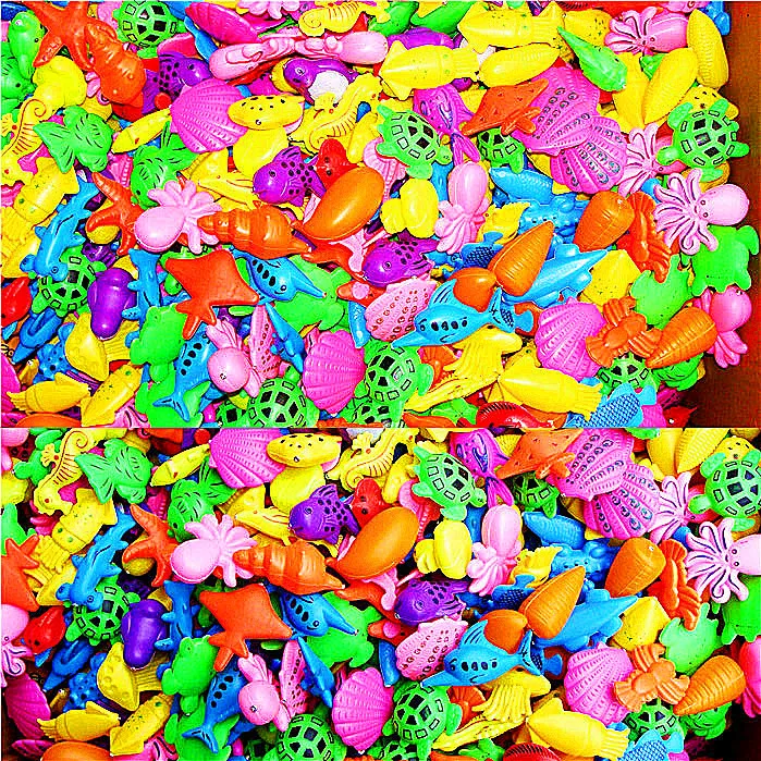 

In Bulk Magnetic Plastic Fish Fake Fish Children Fishing Toys Magnetic Fish Magnet Fish Baby Play with Water