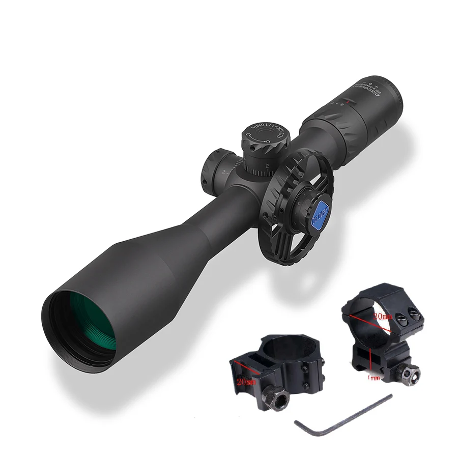 Дальность обнаружения ED 6-24X50SFIR FFP первый фокальный плоскостный прицел Airgun охотничий оптический стрельба Riflescope ударопрочная подходит. 308 - Цвет: low 20mm mount