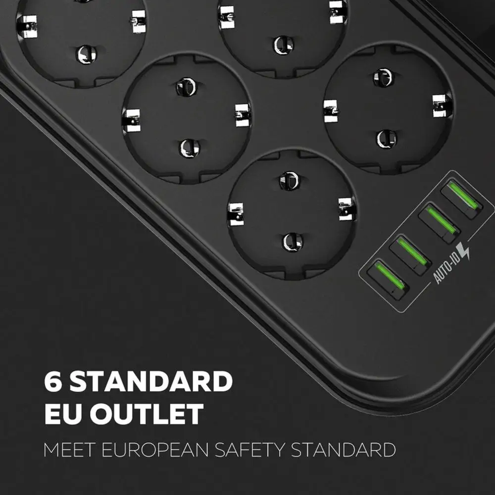 4 USB зарядное устройство несколько розеток питания 6 ЕС электрический штекер зарядное устройство для дома/ресторана зарядки мобильного телефона