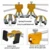 1 Комплект Автомобильный Подъемник Тянущий Кузов Автомобиля Paintless Car Dent Repair Removal Tool Kit Car Repair Sheet Metal Tools Set Золотой Съемник