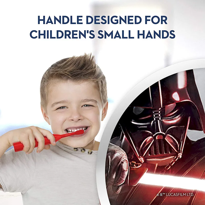 Electric Toothbrush Oral B Kid's Toothbrush Rotating Brush Head Soft Bristle Gentle Oral Clean AA Battery Power Electric Toothbrush for Child Age 3+