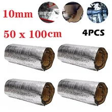 10 мм 50x100 см Авто Грузовик брандмауэр тепло звук огнеупорный коврик шумоизоляция Шерсть Автомобиль Стайлинг