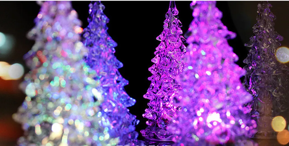 Рождественская елка, меняющий цвет, светодиодный светильник, лампа для дома, вечерние, свадебные украшения, новинка, оптический Ночной светильник, яркие, вечерние, подарок