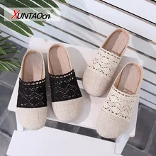 

Rimocy Hollow Out Canvas Loafers for Women 2021 Comfortable Soft Sole Ballet Flats Ladies Slip on Summer Casual Shoes Woman