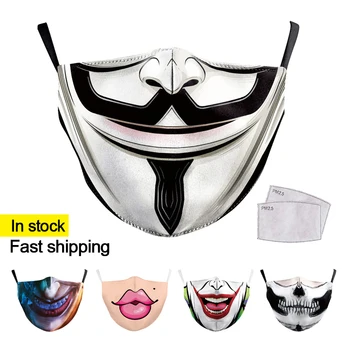 

Reusable Mouth Mask Washable Protective Masks Anti Dust Face Mask Windproof Mouth-muffle Bacteria Anti Flu Face Mask