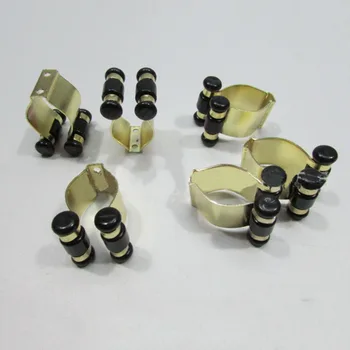 

Metal Billiard Cue Clamps Holder Adjustable Iron Gold Racks Replacement