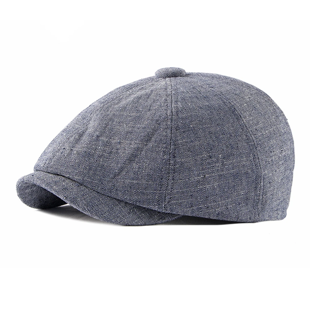 HOAREE Summer Hat Men Linen Hats for 