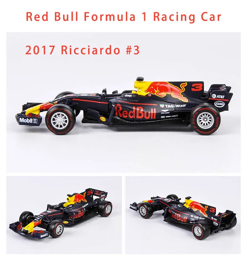 Bburago, 1/43, 1:43,, Red Bull, Daniel Ricciardo No3, F1, Формула 1, гоночный автомобиль, литая под давлением, модель, игрушка для детей, мальчиков и девочек