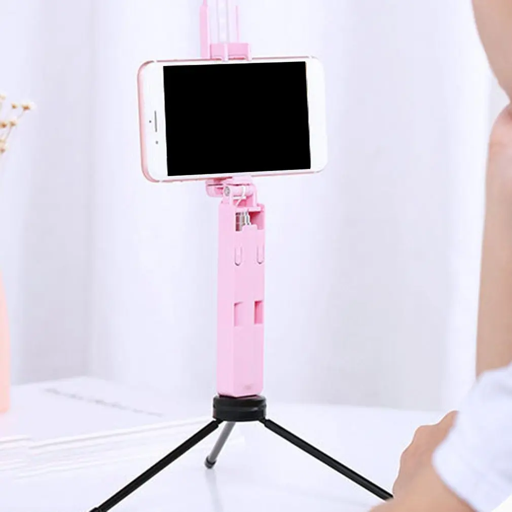 Bluetooth Light селфи палка мини мобильный телефон селфи палка из нержавеющей стали стержень Автоспуск артефакт линия управления универсальный