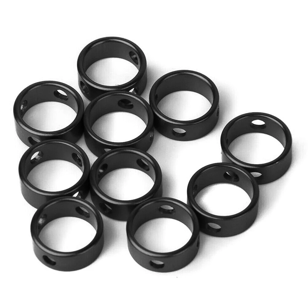 

10pcs Fasten Outdoor Camping Hiking Adjust Tent Ring Round Backpacking Bright Color Small Tools Lightweight Aluminum Alloy