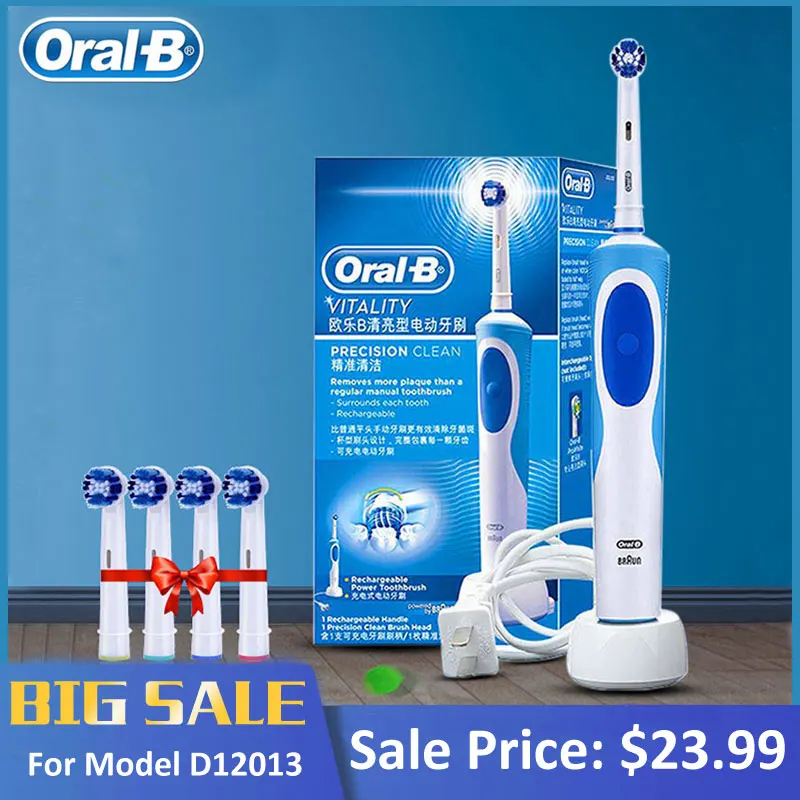 Promotion Original Oral B Electric Toothbrush D12 Series Vitality Rotate Type Electric Teeth Brush Precision Cleaning Whitening Promotion Original Oral B Electric Toothbrush D12 Series Vitality Rotate Type Electric Teeth Brush Precision Cleaning Whitening