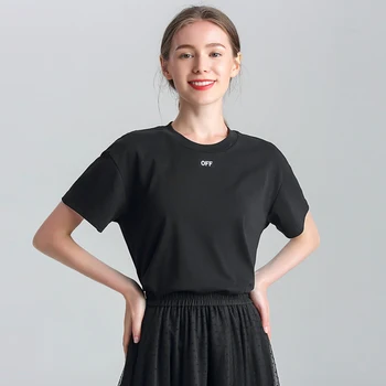 

Ulzzang Letter Print Short Sleeve T-shirt Women Summer Tops Korean Black and White Loose Tops Harajuku Schoolgirl Streetwear
