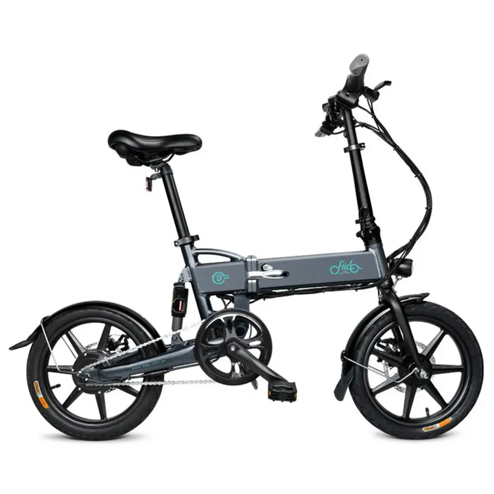 FIIDO D2 складной электрический велосипед три режима езды ebike 250 Вт двигатель 25 км/ч 25-40 км Диапазон e велосипед 16 дюймов покрышка электрического велосипеда - Color: Black