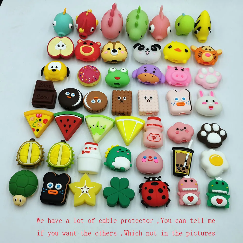 Usb-Cable-Protector Charger Wire-Holder Chompers-Cord Phone Animal Bite Cartoon Cute