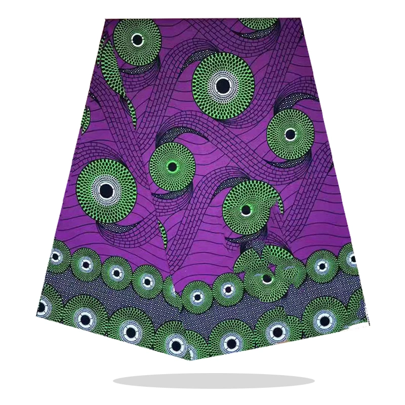 

African Style Dress Sewing Material 100%High Quality Veritable Cotton Fabric Real Ankara Wax Prints Fabric 6 Yards RV19-46