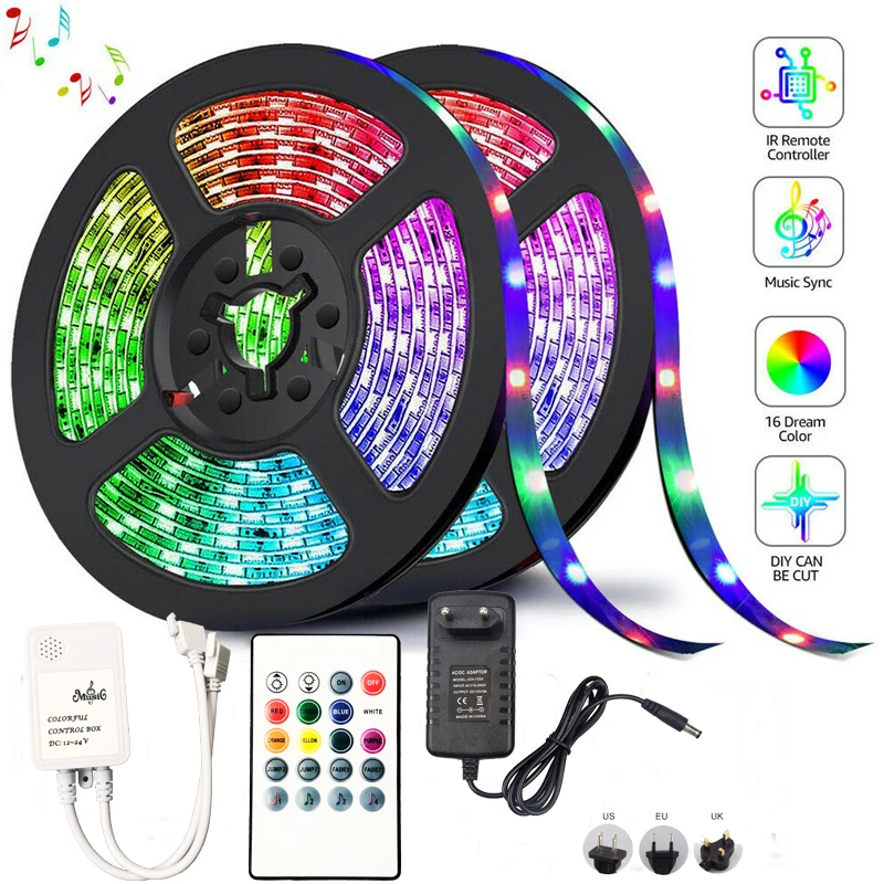 5050 Светодиодные ленты 5 м 10 светильник светодиодный лента 15 м/20 цветная (rgb)