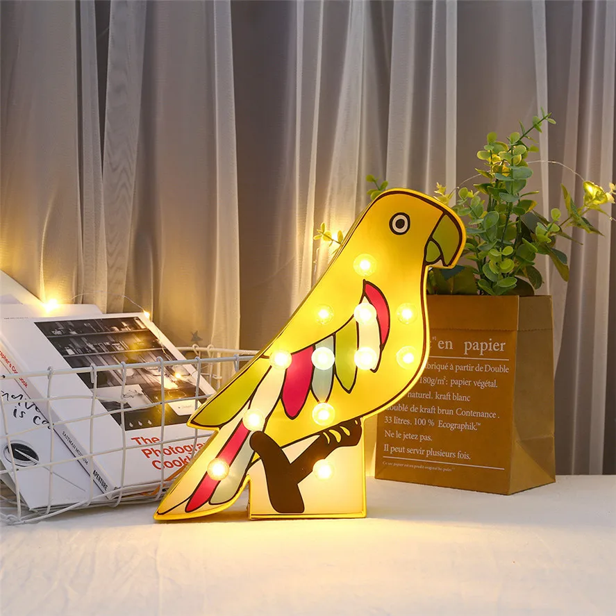 New Party LED Fruit And Plant Shape Modeling Lamp Night Light 1PC Christmas Party Bedroom Decor Night Light 1008#30