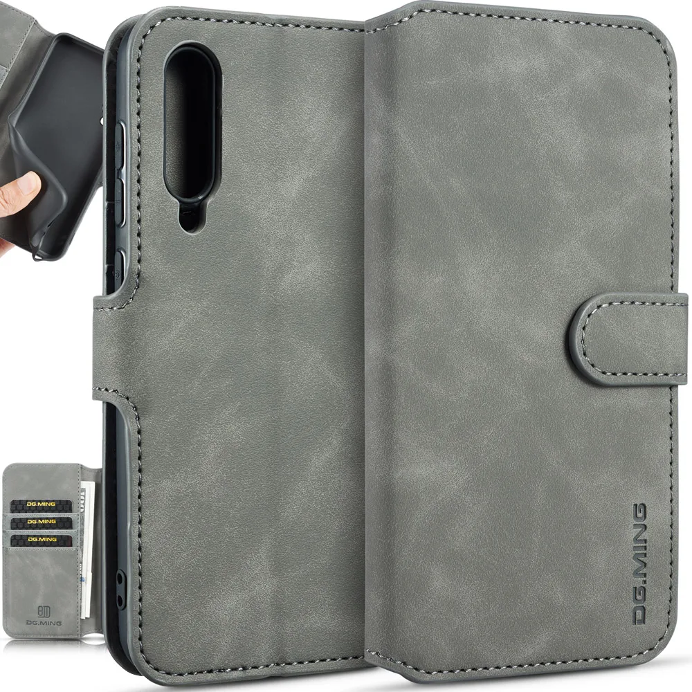 Чехол книжка из матовой кожи для Xiao mi 9 Pro SE в стиле ретро|Бамперы| |