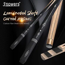 

Jflowers Billiard One Piece Snooker Cue Carbon Tube Inside Butt Billiard Cue With Extension Australian Abalone Shell Snooker Cue