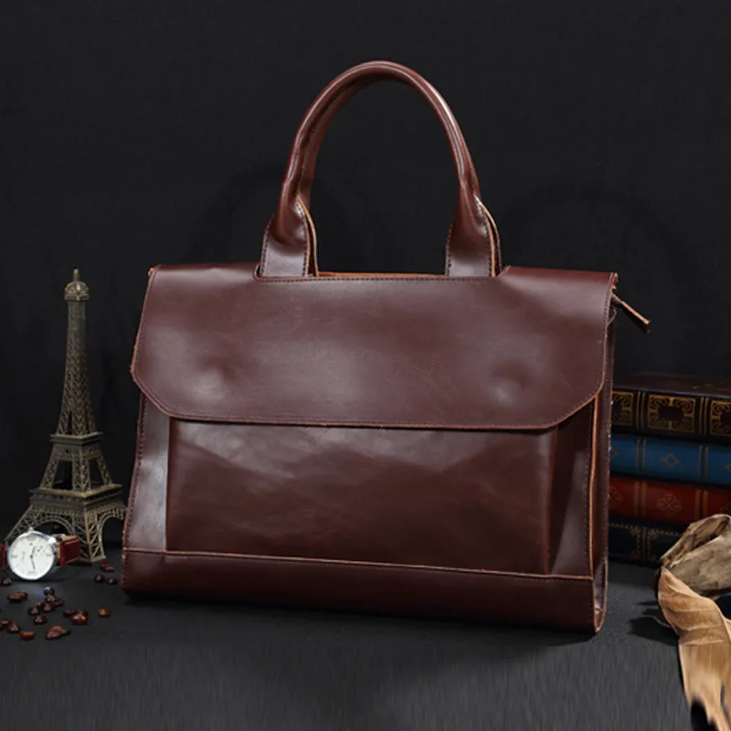 

Korean Men's Bag Chao Men's Bag Retro Single Shoulder Bag Original Briefcase Business Handbag Slant Bag Business Men's Bag