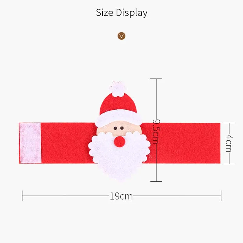 Новогоднее кольцо для салфеток Санта Клауса Рождественский держатель полотенец