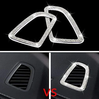 

Car Air Conditioning Vent Ring Cover Trim Frame for Mercedes-Benz C-Class 2015-2018 GLC 2016-2018