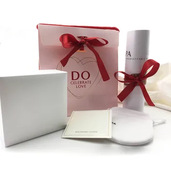 

RLLEN Square Jewelry Gift Box Original Charm Ring Bracelet Earrings Necklace multi-Function Fine Jewelry Complete Set Of Box