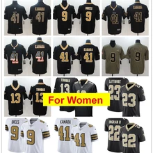 Женщины Орлеан Игры Элвин Камара Drew Brees Marshon латтиморе Майкл Томас Марк Инграм Цвет пик трикотажные изделия