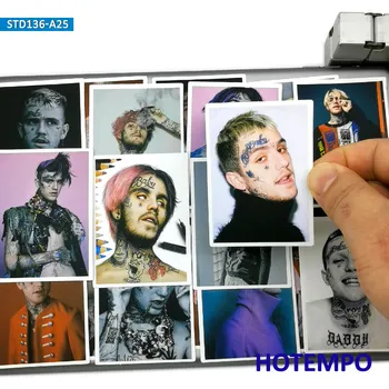 

25pcs USA Rapper Star Lil Bo Peep Poster Style Fashion Artist Stickers for Mobile Phone Laptop Suitcase Skateboard Decal Sticker