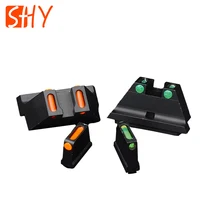 Steel Fiber Optic Front RAISED Sight Rear RAISED Sight for G17 G19 G22 G23 G24 G26 G27 G33 G34 G35 G38 G39 G43