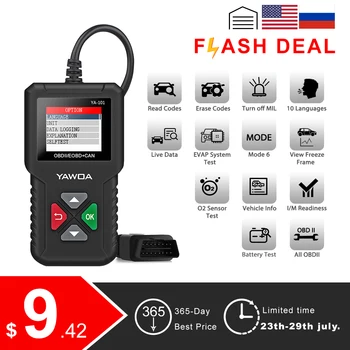 

Car Doctor Full OBD2 scanner YA101 OBDII Engine Error Code Reader Car Diagnostic tool Multilingual PK AD310 AL319 OM123 ELM327