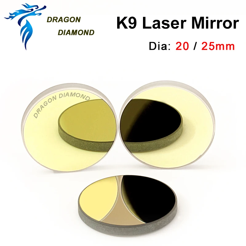 Дракон алмаз K9 CO2 лазерный зеркальное отражение Glassmaterial с золотым покрытием для