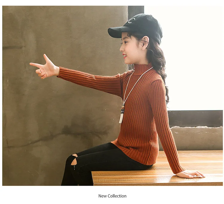 Childrenswear GIRL'S Sweater New Style Korean-style Fall And Winter Clothes GIRL'S Western Style Big Kid Children Autumn Cl