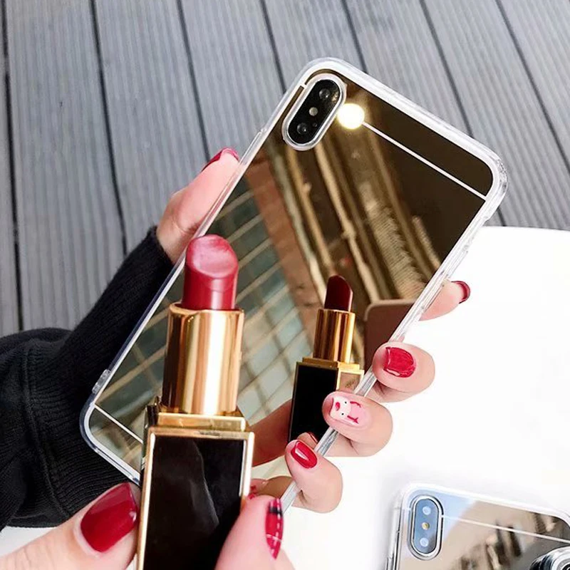 Sunjolly Mirror Case for Huawei P30 Lite P20 Pro P10 P9 Plus P8 Rose Gold Thin Soft TPU Cases Cover coque fundas carcasa | Мобильные
