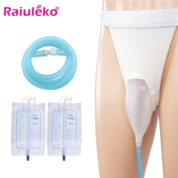 

Medical Silicone Female Male Elderly Men Urine Bag/Collector Bedridden Urinal Spill Proof Bag Adult Toilet With Catheter 1000ml