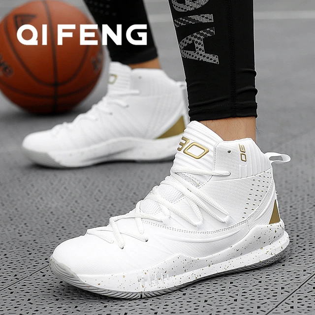 US $25.20 Basketball Shoes Men Sneakers Boys Basket Shoes High Top Anti-slip Wearable Rebound Gym Outdoor Spo